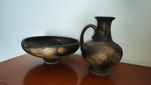 Keramikschale und Keramikvase Ruscha K70 und K32 Dekor Vase - Bild 1 von 3