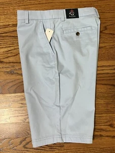 NEW Brooks Brothers Boys Stretch Chino Shorts 20 - Light Blue - Picture 1 of 4
