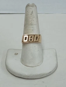 14k Yellow Gold ''DAD" Ring Size 9 - Picture 1 of 6