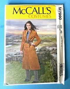 McCall's Pattern #7990 Misses' COSTUME  COAT and SPATS Sz 6-14 Uncut - Picture 1 of 1