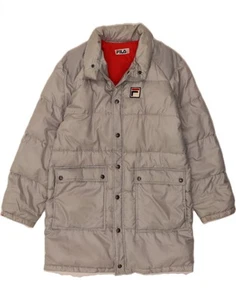 FILA Mens Padded Coat UK 36 Small Grey Polyester BI01 - Picture 1 of 5