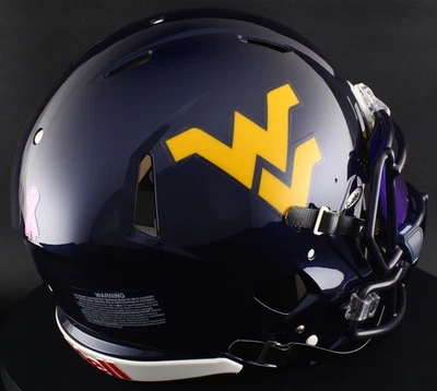 WEST VIRGINIA MOUNTAINEERS WVU Riddell Speed Full Size REPLICA Football Helmet - Image 1 of 4