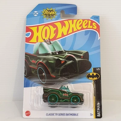 Hot Wheels Batmobile Classic TV Series 2023 Diecast Car Batman DC Comics - Image 1 of 4