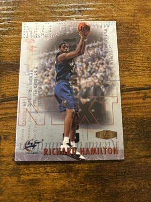 Tarjeta de baloncesto RC 1999-00 Flair Showcase Next Richard Hamilton #17N novato 10ZZ Foto 1 de 2