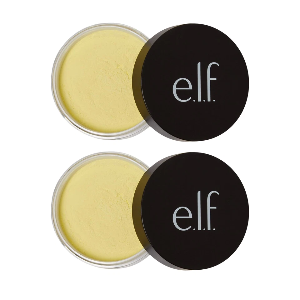 2pk e.l.f. HD Loose Powder, Corrective Yellow, Soft Focus Finish, 0.28oz - Image 1 of 1