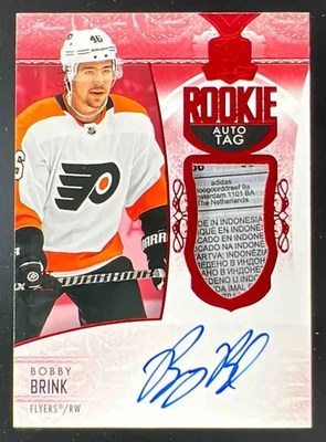 2022-23 Upper Deck The Cup Red #198 Bobby Brink Rookie Patch Auto RC Auto /4 - Image 1 of 2