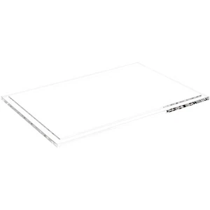 Plymor Clear Acrylic Rectangular Display Base, 12.625" W x 8.625" D x 0.3125" H - Picture 1 of 1