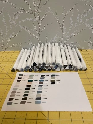 ARTEZA Alcohol Brush Markers 34 EverBlend Grayscale Dual Tip Medium Chisel Brush - Image 1 of 4