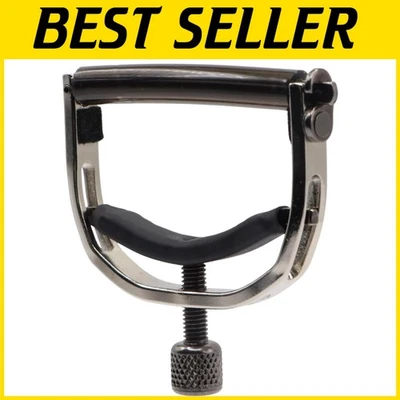 Premium 6-String Guitar Capo in Nickel – Adjustable Tension for Acoustic Players - Image 1 of 4