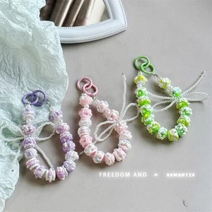 Colorful Mobile Phone Strap Bowknot Phone Charm Rope New Bag Pendant Keychain - Photo 1 sur 20