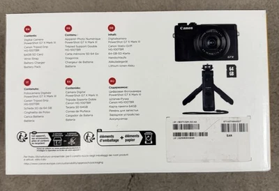 CANON PowerShot G7 X MK MARK III 3 Compact Camera Vlogging Vlogger Kit - Black - Image 1 of 2