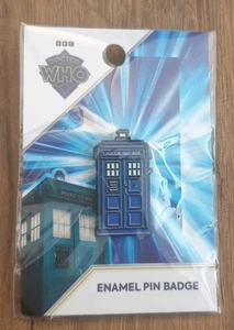 Doctor Who The Seventh Doctor Enamel Silver Nemesis Tardis Pin Badge - Picture 1 of 1