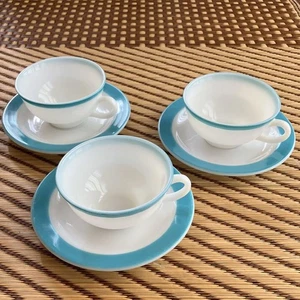 Old Pyrex Cup Saucer Set Of 3 - Picture 1 of 11