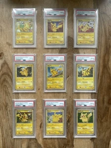 2010 Pikachu PW World Collection 7-11 Green [PSA 10 SEQUENTIAL!!!] Pokémon - Bild 1 von 17