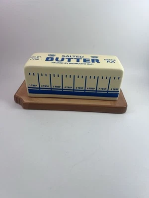 Bigmouth Inc. Salted Butter Stick Shaped Ceramic Butter Dish Kitchen Tabletop - Image 1 of 4