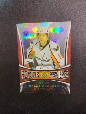 2007-08 Upper Deck Trilogy Premieres /999 Nicklas Backstrom #180 Rookie RC - Image 1 of 2