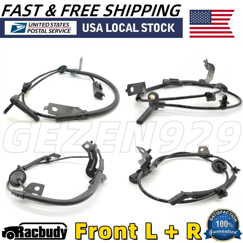 4* Sensores de velocidad ABS delanteros traseros R & L para Dodge Caliber Jeep Compass Patriot 4x4 Foto 1 de 4