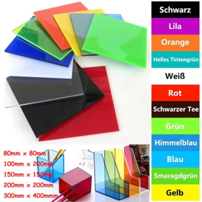 Colored Acrylic Glass Plate Panel Cut Flat Window Various Color Thickness 2.3mm - Image 1 of 4