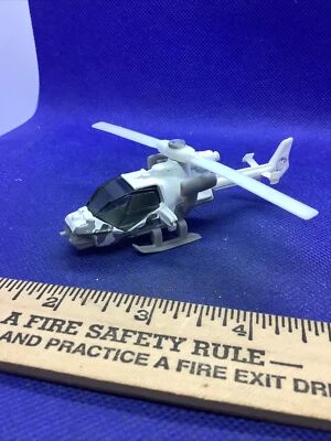 1985 Matchbox Mission Helicopter White Camo Loose, nice - Image 1 of 4