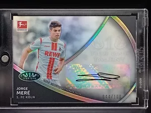 Jorge Mere 2020-21 Topps Tier One Calcio Rifrattore Auto #/100 FC UEFA FIFA - Foto 1 di 4