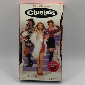 1995 Clueless VHS Alicia Silverstone Bonus Music Video Paramount VG - Imagen 1 de 6