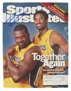 Lakers Shaquille O'Neal Signed 2001 Sports Illustrated Magazine BAS Witnessed - Picture 1 of 5