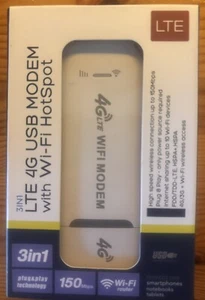4G LTE Card Wireless Router USB Dongle Modem Mobile Broadband WIFI SIM Unlocked - Afbeelding 1 van 2