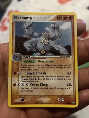PSA 10 GEM MINT Pokemon MACHAMP Holo Rare 2007 ex Power Keepers #11/108 Swirl! - Image 1 of 4