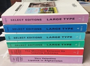 Lot of 6 Paperback READERS DIGEST BOOKS Select Editions LARGE TYPE Print Novels - Picture 1 of 76
