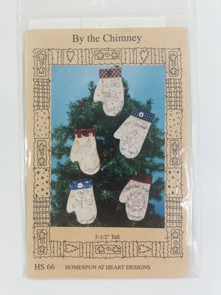 HOMESPUN at HEART DESIGNS By the Chimney ORNAMENTS Pattern - Image 1 of 3