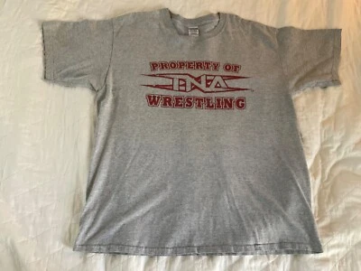 Camiseta NWA TNA Impact Wrestling Edición Limitada Logo 2004 Gildan XL De Colección WWE Foto 1 de 4