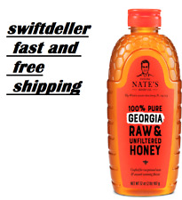 Nature Nate's Georgia Honey: 100% Pure, Raw and Unfiltered Honey - 32 fl oz
