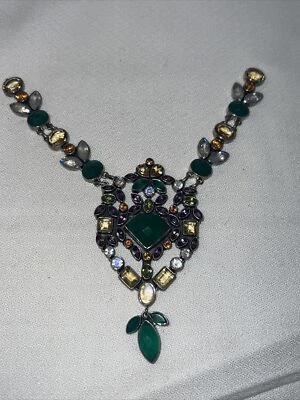 NICKY BUTLER RAJ Limited 48/400 Multi Gemstone NB Necklace 925 Sterling Silver - Image 1 of 4