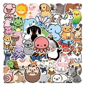 50 Cute Cartoon Stickers Teacher Parent Reward Kids Craft A41-4 Aussie Seller - Picture 1 of 5