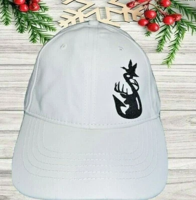 Woman's Hunt Hunting Fishing Duck Hook White Black Glitter Hat Woman’s NEW - Image 1 of 4