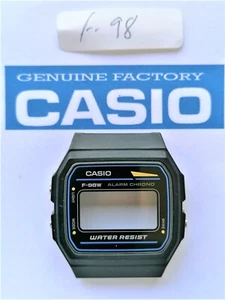 Casio original case F98w- Black / Blue Line /Water Resist QW-592 "NOS" 1992 - Picture 1 of 4