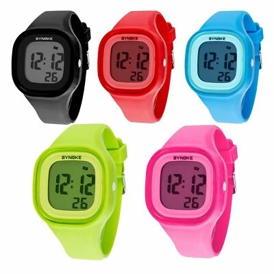 Reloj de pulsera electrónico digital deportivo LED impermeable regalo de Navidad para niños niños niñas Foto 1 de 4