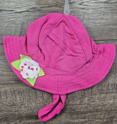 Ropa Bebé Niña Nuevo Niño Lugar 0-6 Meses Rosa Sombrero Sol Foto 1 de 2