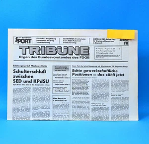 Tribüne 23. Oktober 1989 zum Geburtstag zum Hochzeit 23.10.1989 DDR 23.10.1989 B - Bild 1 von 1