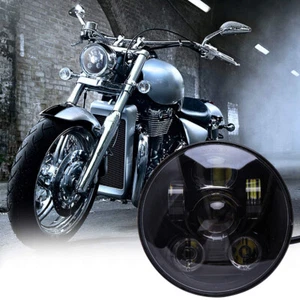 5.75" Motorcycle Projector Headlight For Harley Sportster 883 1200 Iron883 Dyna - Picture 1 of 11