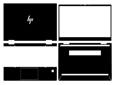 Carbon fiber Vinyl Laptop Sticker Skin Decal Cover for HP Elitebook X360 830 G7 - Image 1 of 4