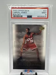 2003 Upper Deck Box Set LeBron James #27 psa graded 9 Mint - Picture 1 of 2