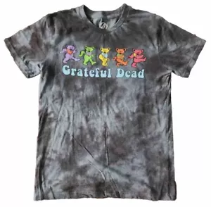 GRATEFUL DEAD Tie Dye T-Shirt Gray Tones Size Medium Grunge Cool Soft Comfy Rare - Picture 1 of 4