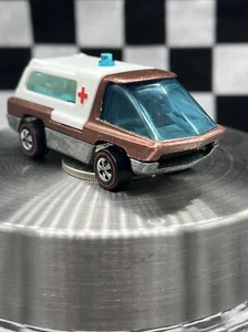 1970 Hot Wheels Redline Heavy Weights Ambulance Brown RARE HK **MINT** - Picture 1 of 9