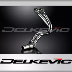 Cabezales de escape de acero inoxidable Kawasaki KLE650 Versys 2007-2014 2-1 tubos descendentes - Imagen 1 de 4