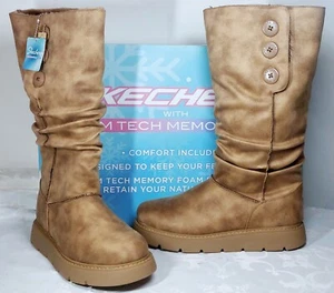 Botas forradas de piel marrón SKECHERS Keep Sakes Lite Freezing Point 2 para mujer Reino Unido 7 - Imagen 1 de 10