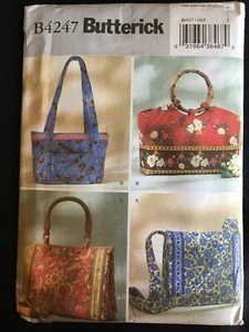 Pattern Butterick B4247, handbag, purse, craft, tote, messenger, purse - Picture 1 of 2