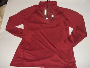 Men’s Reebok 1/4 Zip Pullover Athletic Long Sleeve Stretch Shirt/Med - Picture 1 of 3