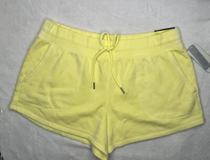 ALL IN MOTION WOMEN'S HIGH-RISE CORE FLEECE SHORTS LIGTH YELLOW SIZE XL - Picture 1 of 9