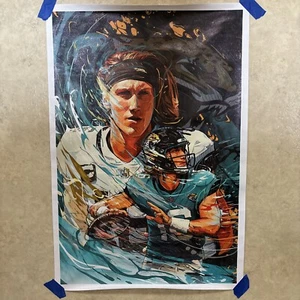 Trevor Lawrence Jacksonville Jaguars NFL ✅ Man Cave Canvas Poster Wall Art 16x24 - Picture 1 of 6